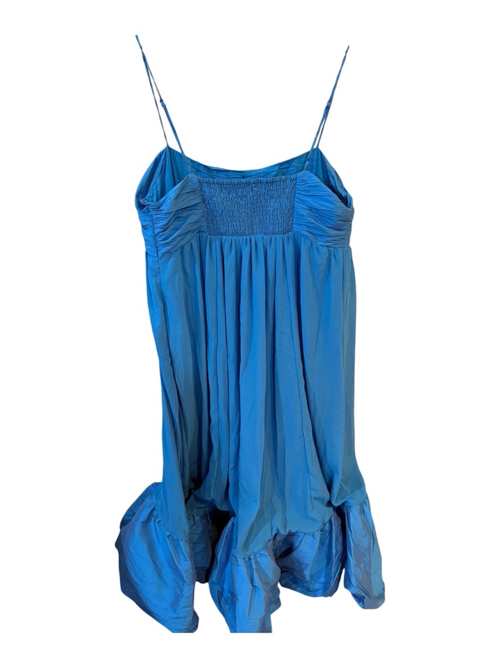 Anthropologie Maeve Sweetheart Babydoll Ruffle-Hem Blue Cocktail party Dress XL - Picture 5 of 6